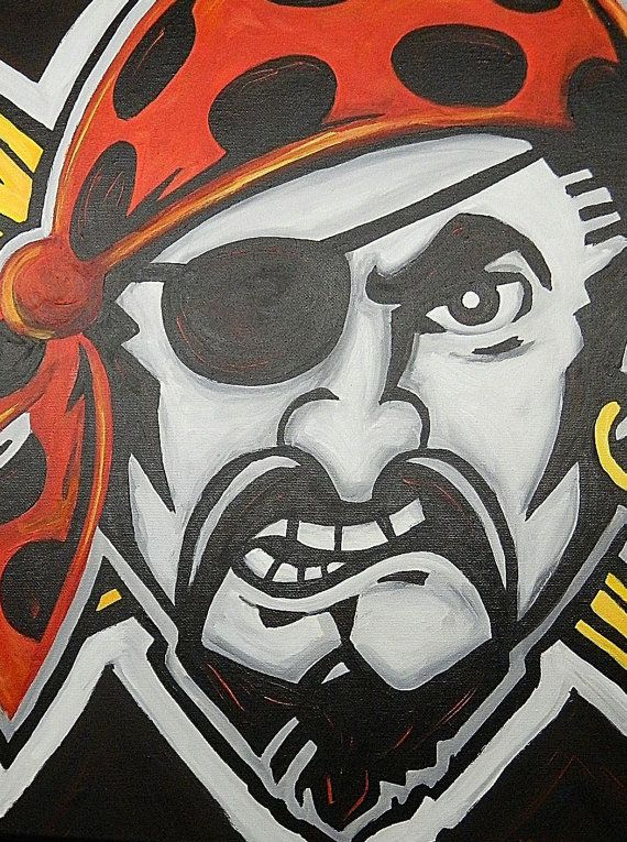 570x765 Pittsburgh Pirates Painting Sports Art Baseball - Pittsburgh Pirates Painting