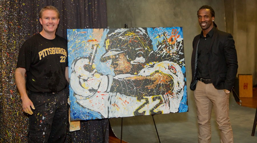 900x500 George Williams Art Madness Pittsburgh Speed Painting - Pittsburgh Pirates Painting