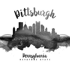 300x286 Pittsburgh Skyline Paintings Fine Art America - Pittsburgh Skyline Painting