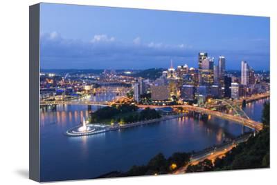 400x268 Beautiful Pittsburgh, Pa Canvas Artwork For Sale, Posters - Pittsburgh Skyline Painting