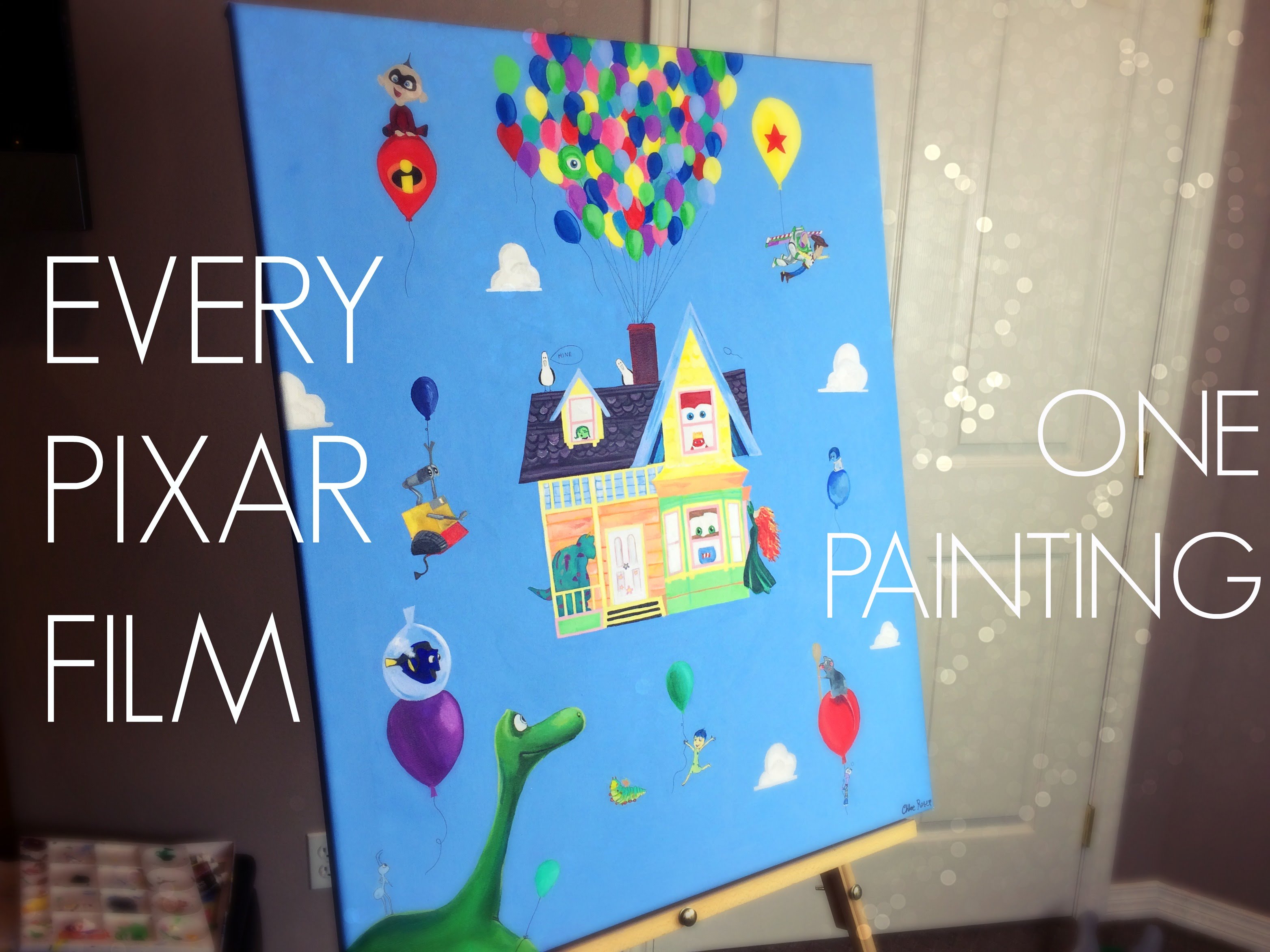 3128x2346 Painting Every Pixar Film - Pixar Painting