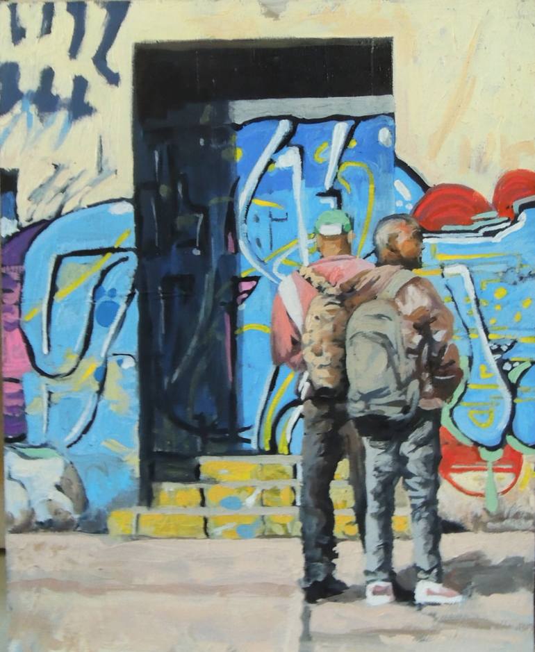 770x939 Saatchi Art Street Walker 7 Painting By Raul Pizarro - Pizarro Painting