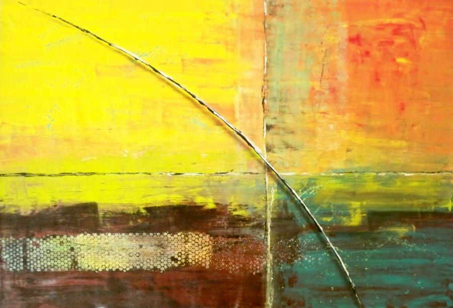 900x612 Due West Painting By Maximo Pizarro - Pizarro Painting