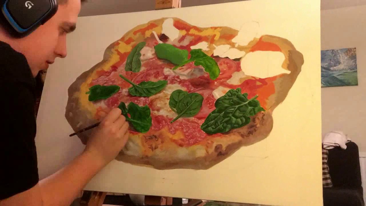 1280x720 Painting A Pizza - Pizza Painting