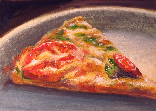 600x429 Paintings From A Small Town A Slice Of Tuscan Roma - Pizza Painting