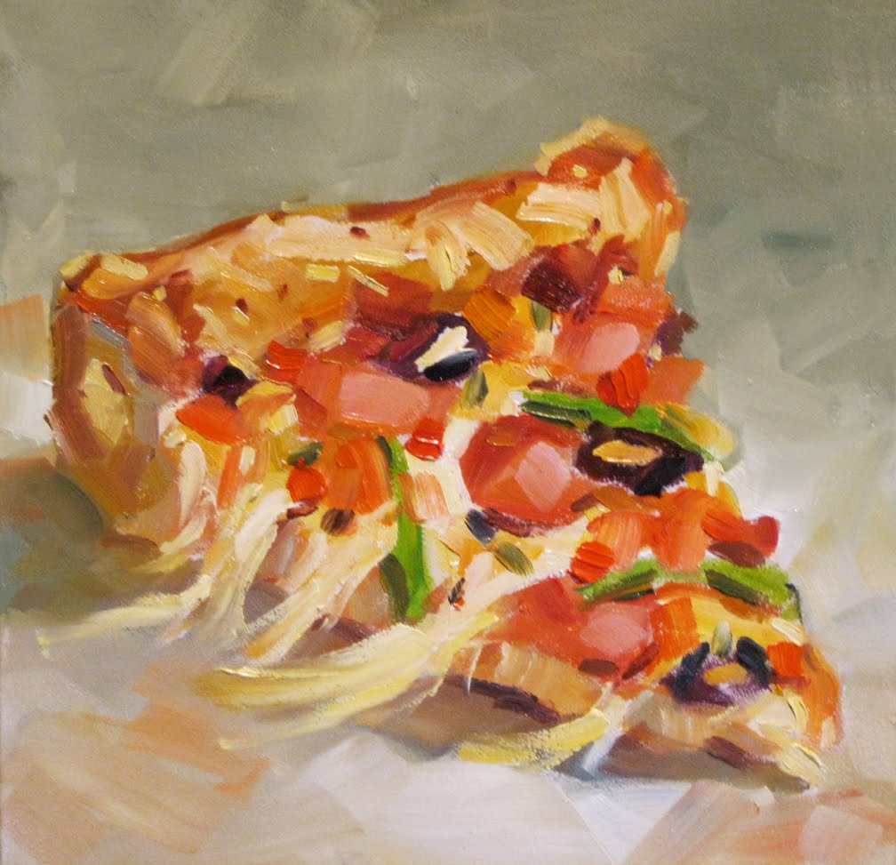 1008x973 Tom Brown Fine Art Pizza By Tom Brown - Pizza Painting