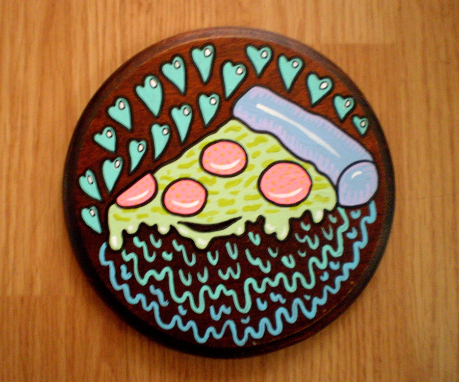 900x750 Pizza Painting By B0dys0ng - Pizza Painting