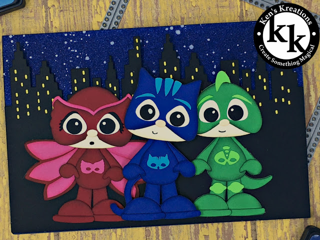 640x480 Pj Masks Birthday Card Ken's Kreations - Pj Mask Painting