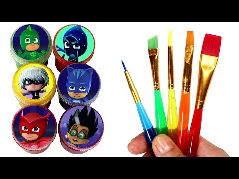 480x360 Pj Masks Painting Learn Colors With Cat Boy Gekko Owlette Toys - Pj Mask Painting
