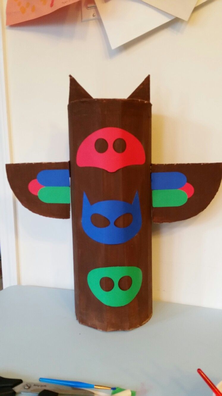 747x1328 Pj Masks Headquarters. Made By Rolling Up A Piece Of Cardboard - Pj Mask Painting