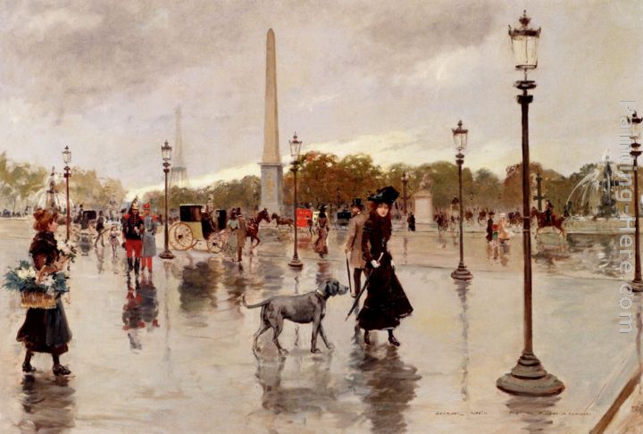 720x486 Georges Stein Place De La Concorde Painting Anysize 50% Off - Place De La Concorde Painting