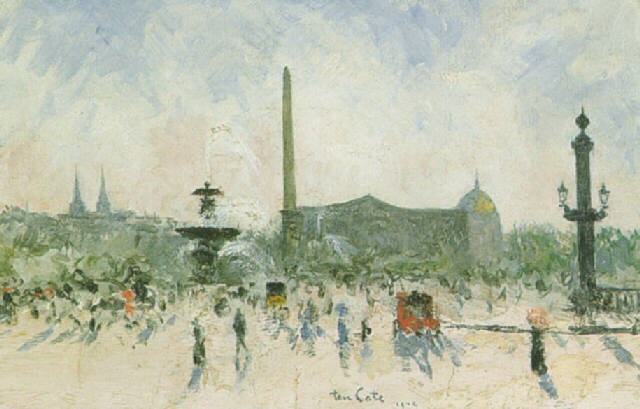 640x409 La Place De La Concorde By Siebe Johannes Ten Cate On Artnet - Place De La Concorde Painting