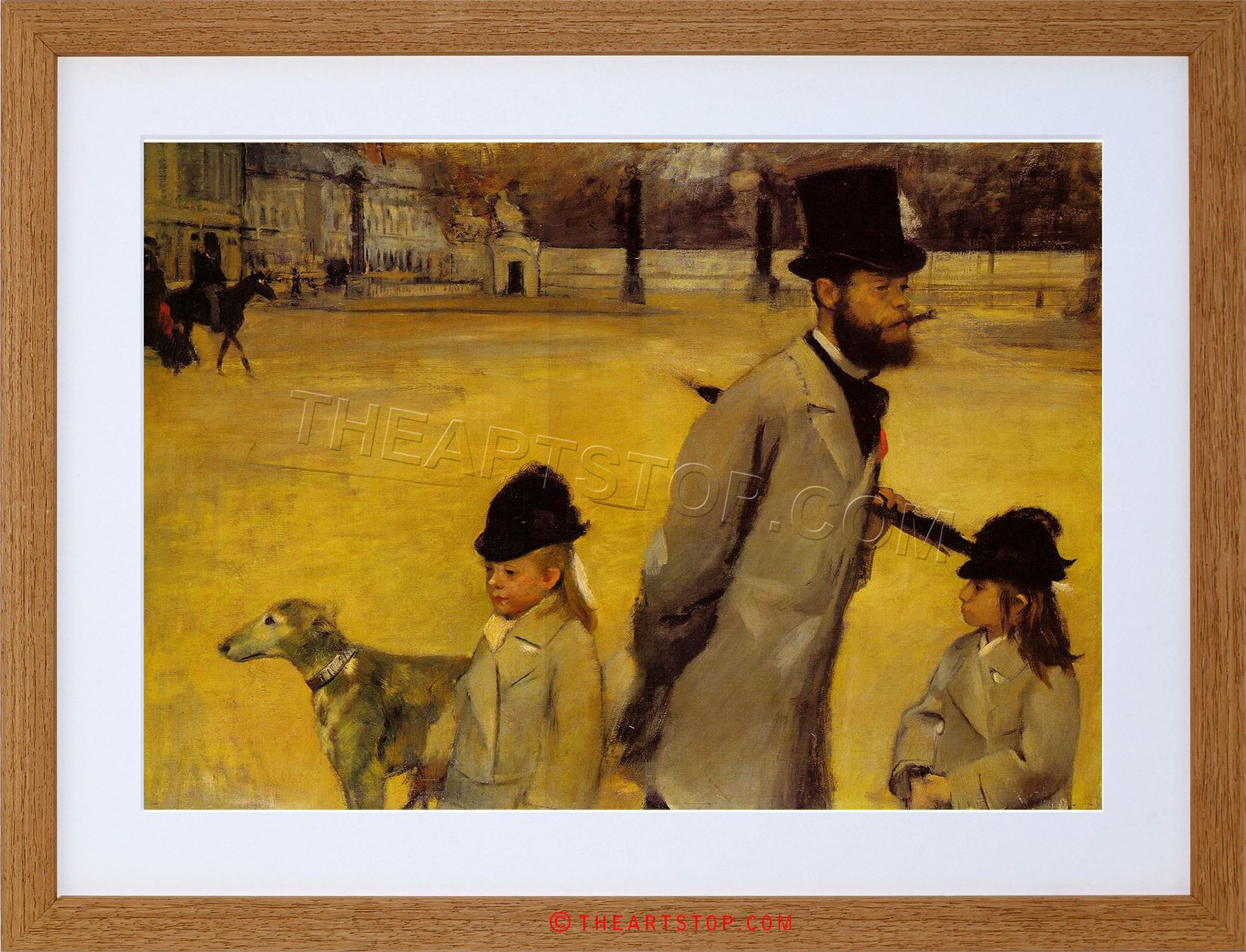 1800x1376 Painting Degas Place De La Concorde Old Master Framed Print - Place De La Concorde Painting