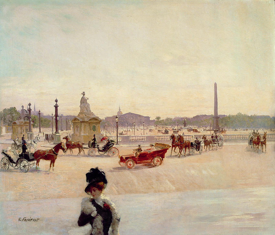 900x767 Place De La Concorde - Place De La Concorde Painting
