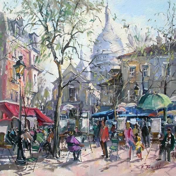 600x600 Place Du Tertre - Place Du Tertre Painting