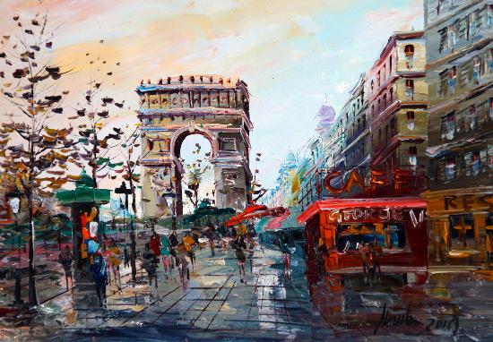 550x382 Foto De Place Du Tertre, Painting - Place Du Tertre Painting