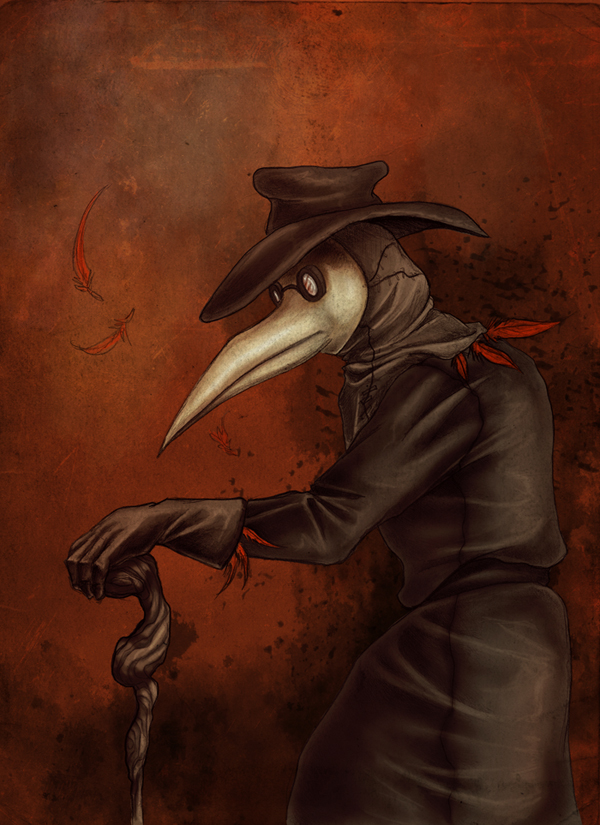 600x825 Plague Doctor By Sugarhightyrant - Plague Doctor Painting