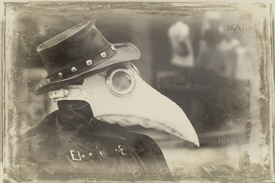 900x600 Steampunk Plague Doctor Photograph By David April - Plague Doctor Painting