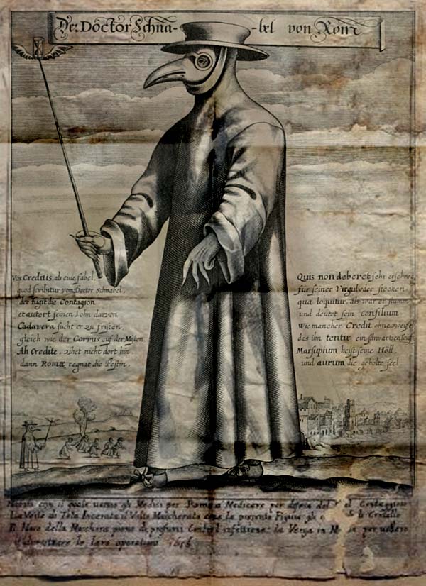 600x826 History Of The Black Death And The Plague Doctor - Plague Doctor Painting