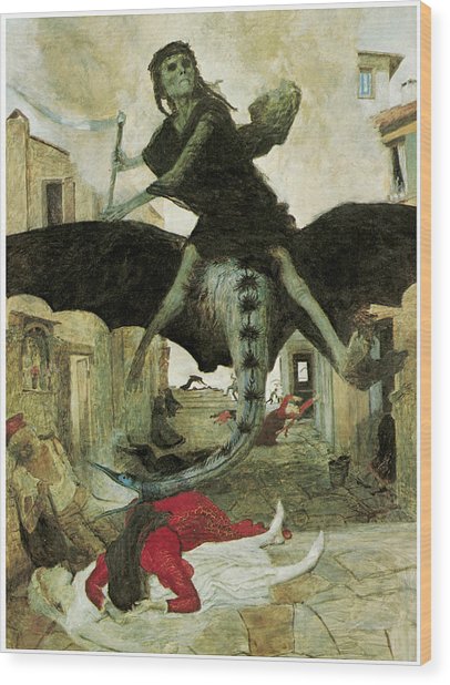 406x618 The Plague Painting By Arnold Bocklin - Plague Painting