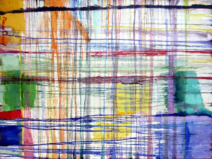 720x539 Plaid In Blue - Plaid Painting