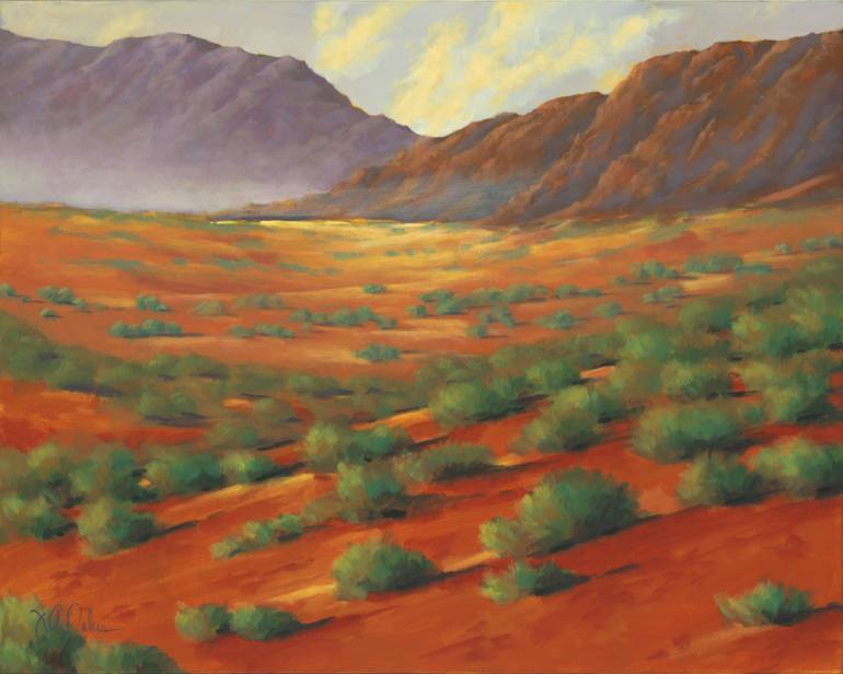770x616 Saatchi Art Vermilion Plains Painting By Joe A Oakes - Plain Painting