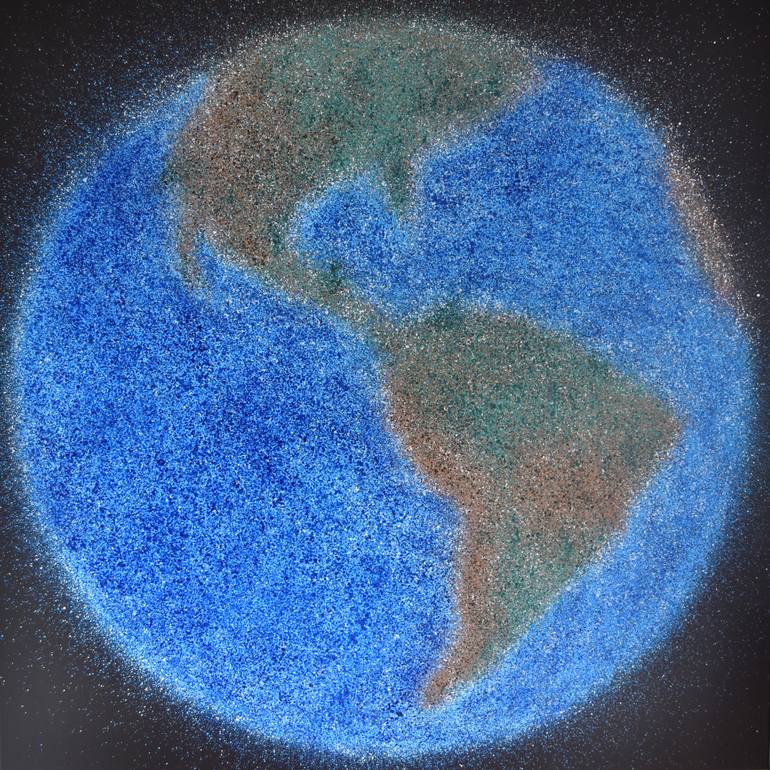 770x770 Saatchi Art Planet Earth (Part Of Artwork Earth) Painting By - Planet Earth Painting