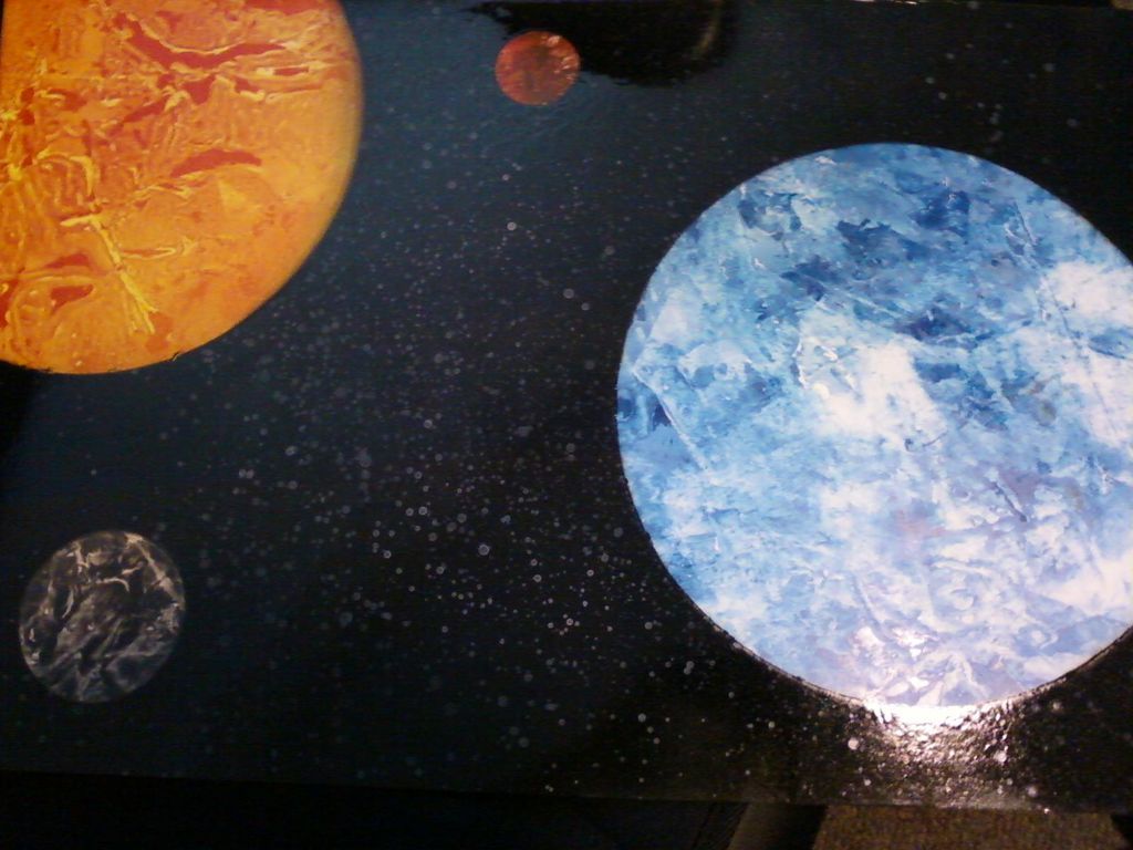 1024x768 How To Paint An Amazing Space Scene Painting Techniques, Outer - Planet Painting