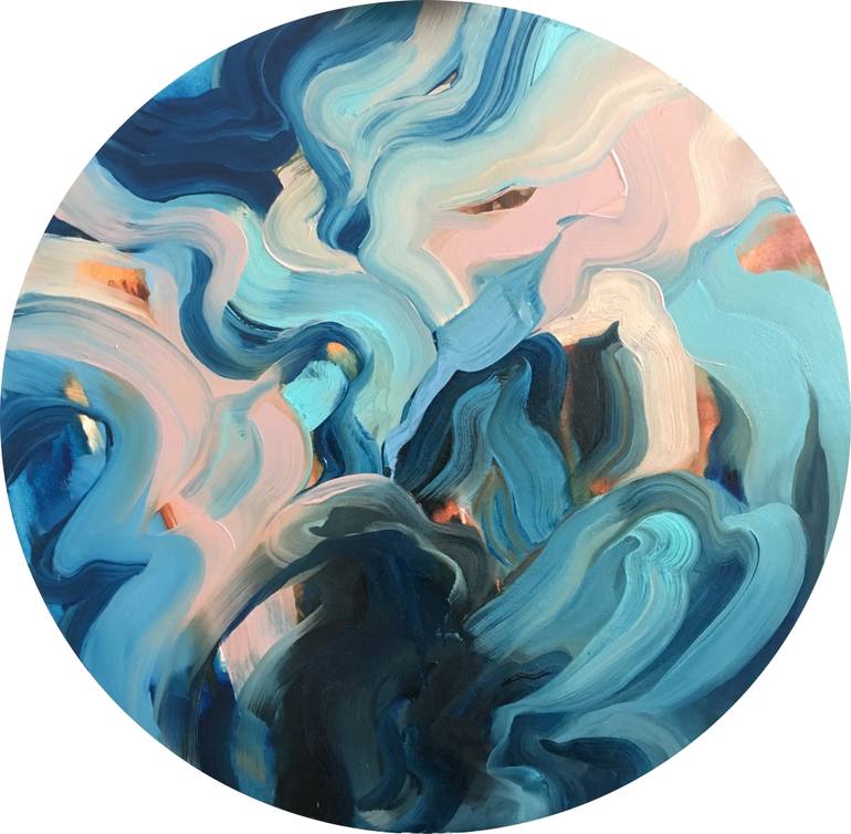 770x754 Saatchi Art Blue Planet. Painting By Nadya Zhuravskaya - Planet Painting