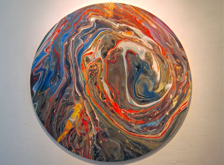 770x569 Saatchi Art Marble Planet Painting By Janne Nummela - Planet Painting