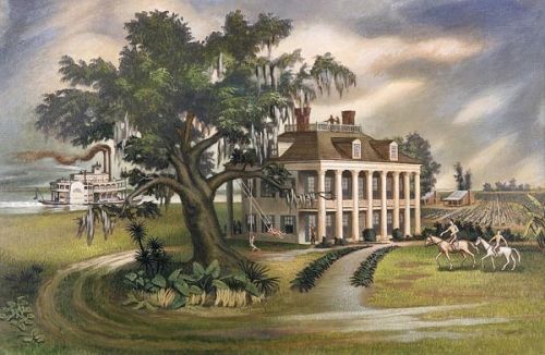 500x326 Southern Plantation Paintings Piasa - Plantation Painting