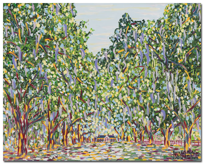 670x540 Boone Hall Plantation - Plantation Painting