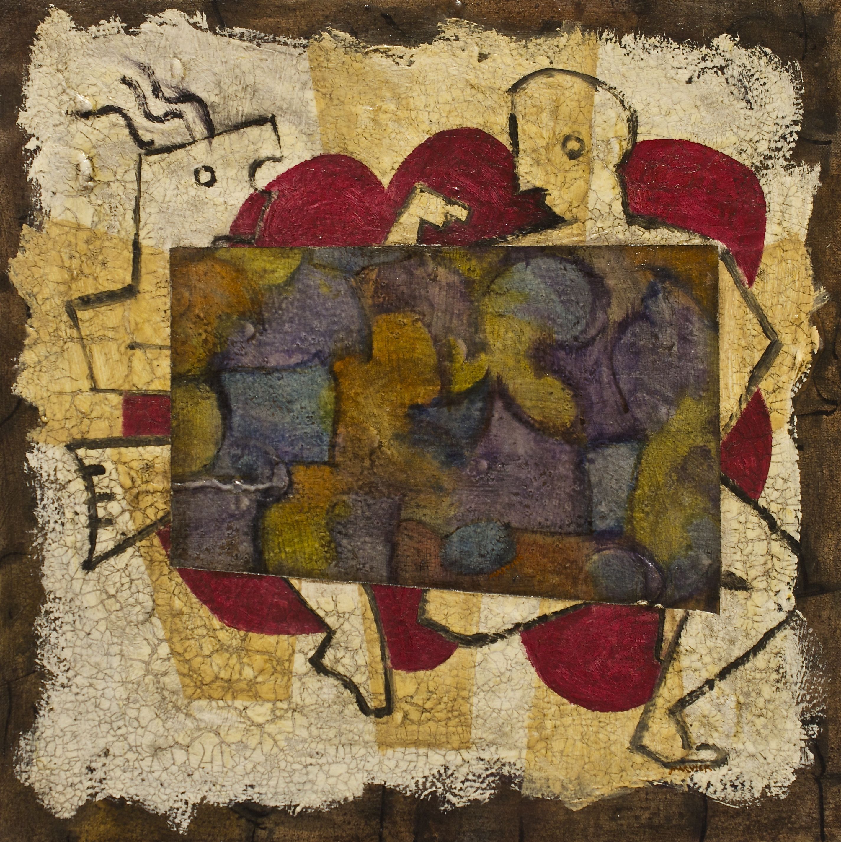 2849x2850 Picascapade Oil, Watercolor, Acrylic, Plaster And Resin - Plaster Of Paris Painting On Canvas