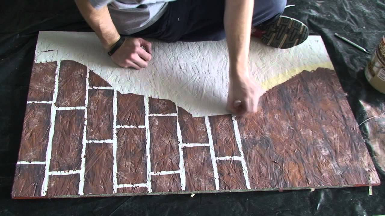 1280x720 Painting Fake Brick And Plaster Walls - Plaster Of Paris Painting Techniques