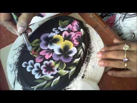 480x360 Acrylic Painting One Stroke Technique, Decorative Art - Plaster Of Paris Painting Techniques