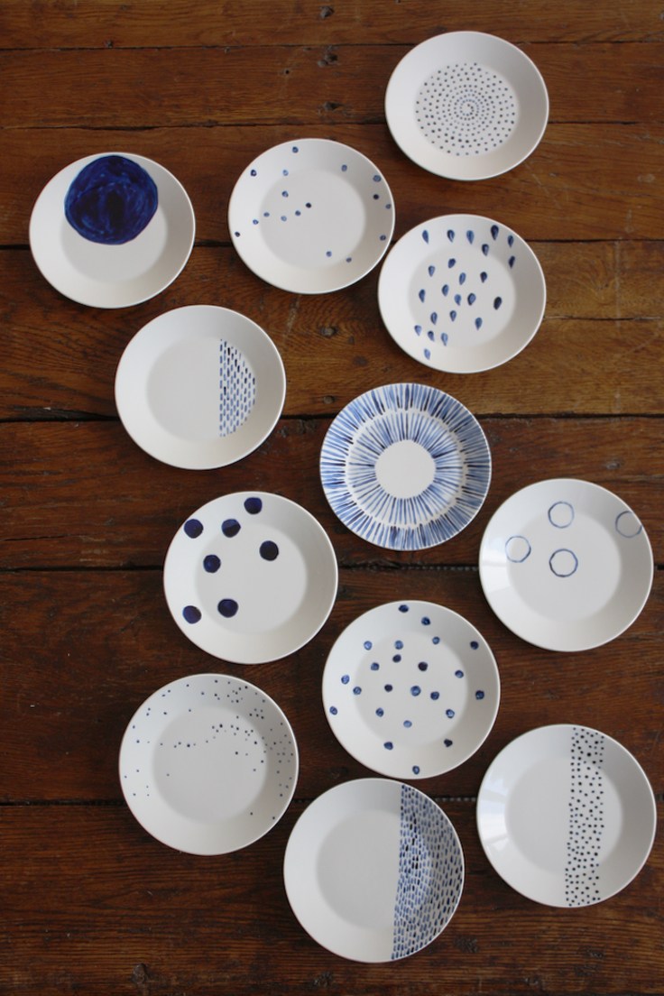 736x1104 Hand Painted Plates Ikea Hack Each - Plate Painting
