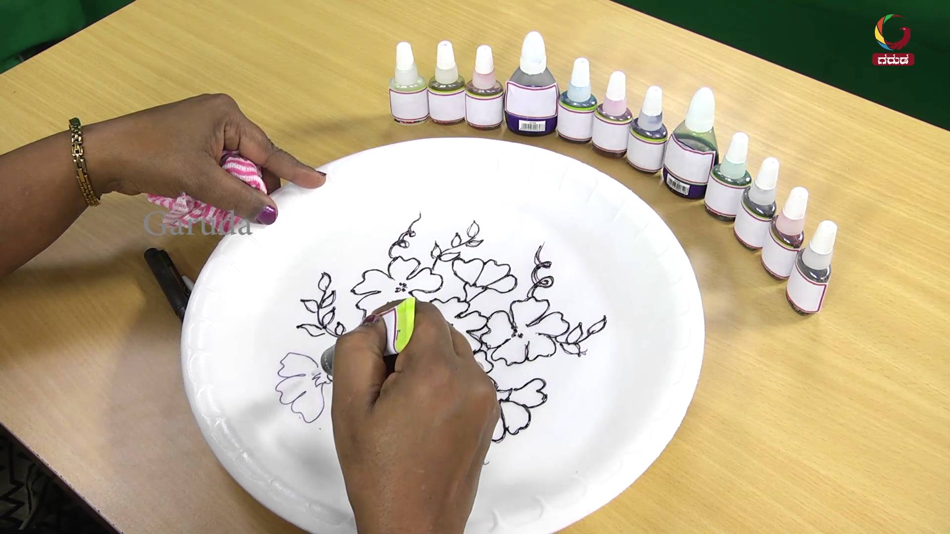 1920x1080 How To Paint Ceramic Dinner Plates Craft Paint Colurs - Plate Painting