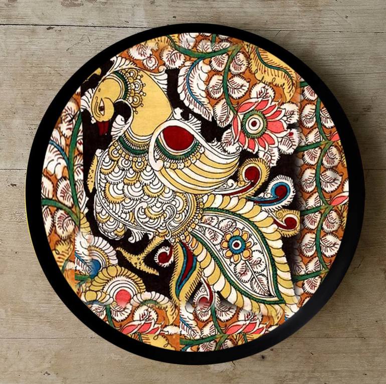 770x766 Saatchi Art Exquisitely Hand Painted - Plate Painting
