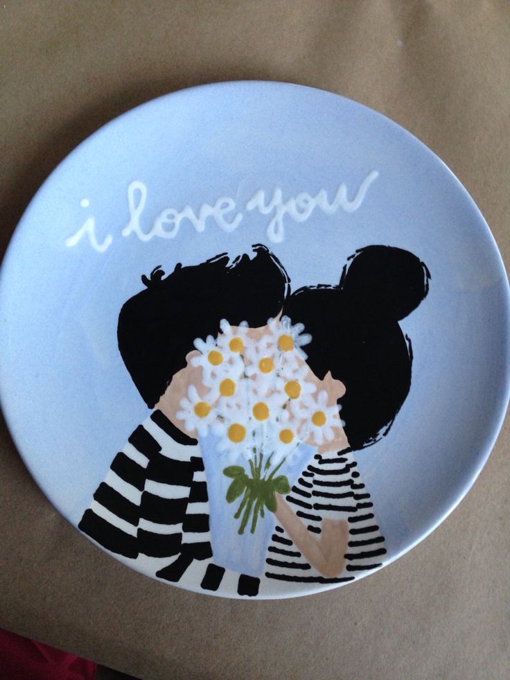 736x981 66 Best Love Ceramics Images On Ceramic Painting - Plate Painting