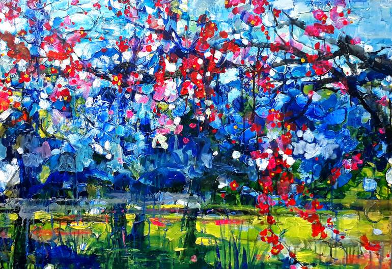 770x529 Saatchi Art Spring On The Plateau Painting By Vu Nguyen - Plateau Painting