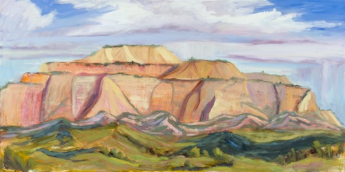 500x249 Suzanne Elliott Paintings - Plateau Painting