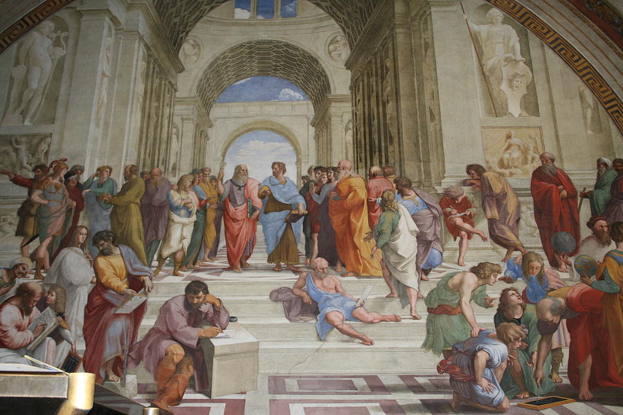 900x600 Plato Is A Portrait Of Leonardo Da Vinci Painting By Celestial Images - Plato Painting