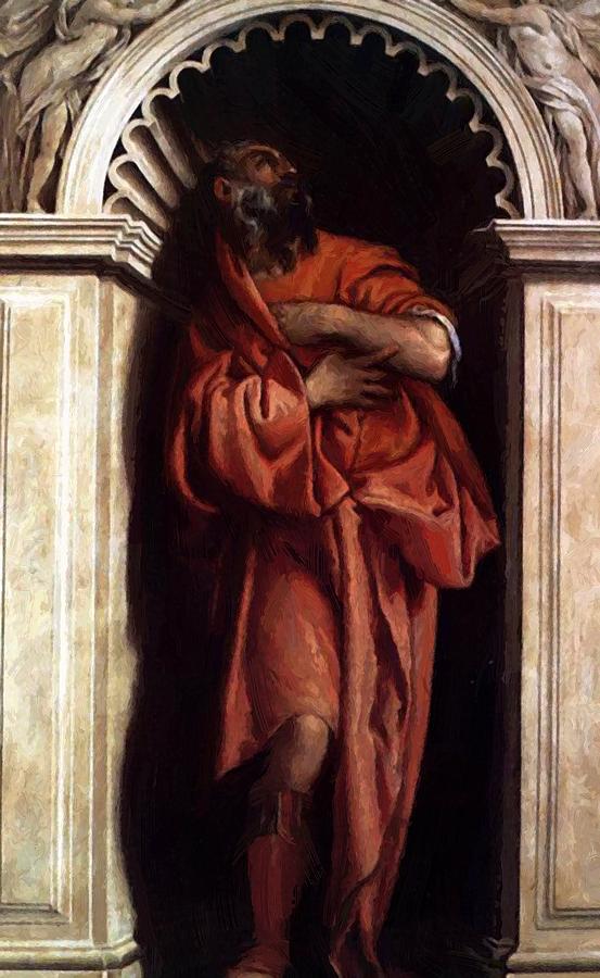 553x900 Plato Painting By Veronese Paolo - Plato Painting