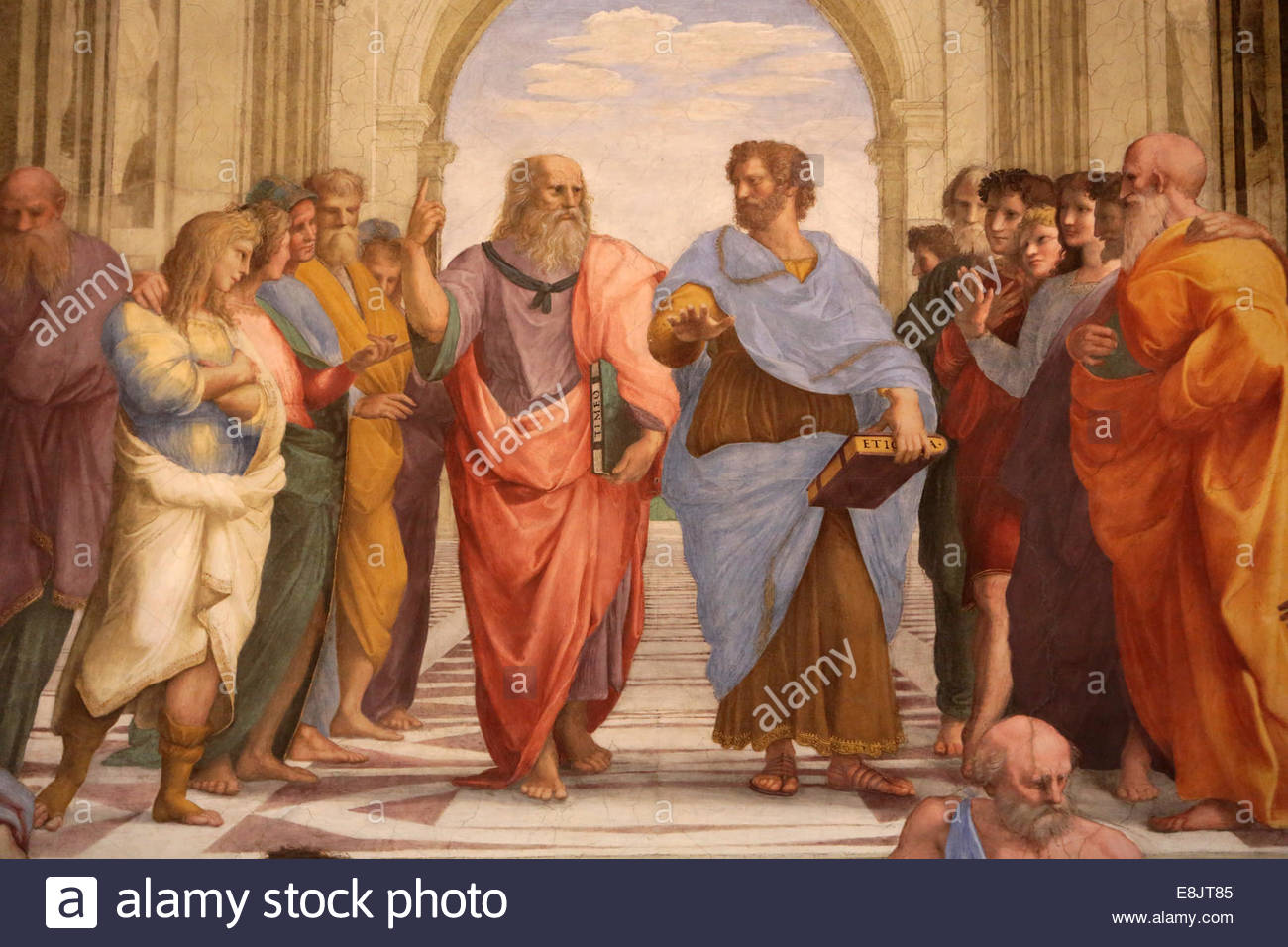 1300x956 The School Of Athens. Detail Of A Mural By Raphael Painted - Plato Painting