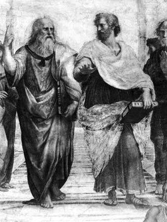 338x450 Detail From Raphael Painting Of Philosophers Plato And Aristotle - Plato Painting
