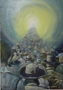 211x300 Plato's Cave Painting By Havazelet Hasharon - Platos Cave Painting