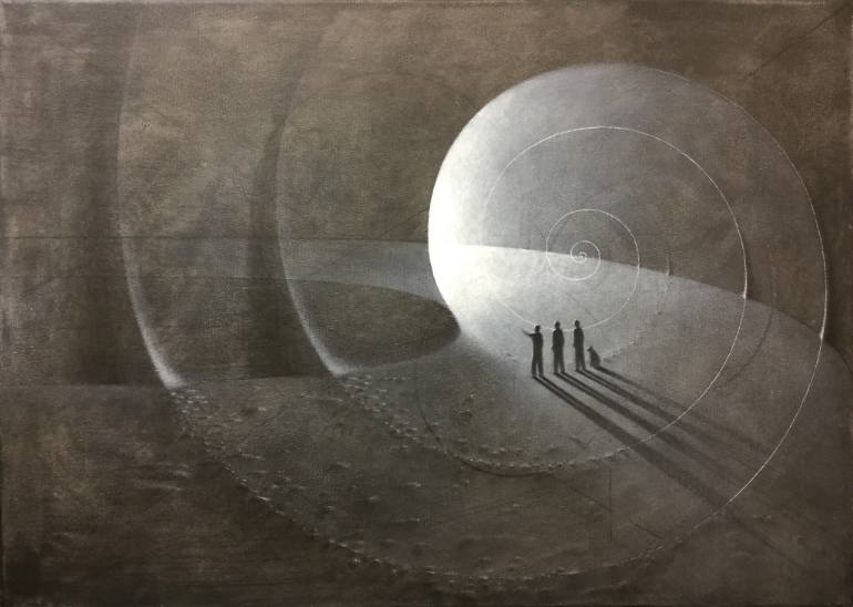 770x548 Saatchi Art Plato's Cave, Snba, Carrousel Du Louvre, Paris - Platos Cave Painting