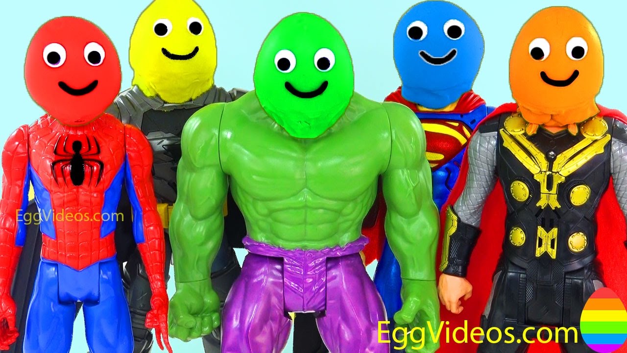 1280x720 Play Doh Superhero Learning Colors For Children Body Paint Finger - Play Doh Painting