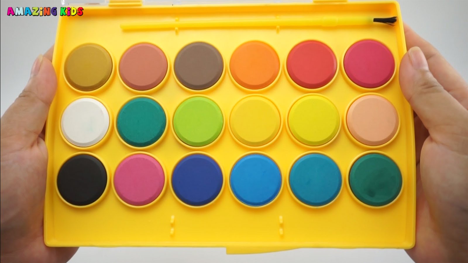 1600x900 Play And Learn Colors With Watercolor Painting - Play Doh Painting
