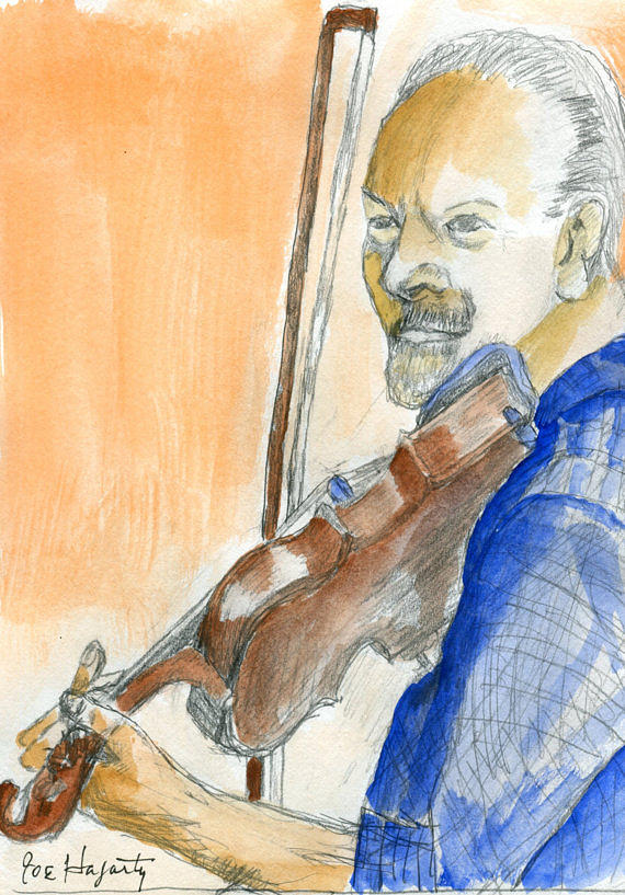 570x817 Play It Again Sam Painting By Joe Hagarty - Play It Again Painting